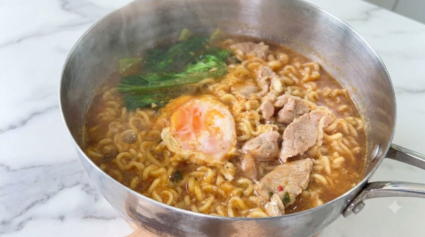 Ramen all'Aglio Arrostito in Stile Michelin (Chef Ahn Sung Jae)